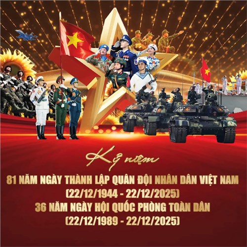 Kỷ niệm 81 năm ngày thành lập quân đội nhân dân việt nam, 36 năm ngày hội quốc phòng toàn dân