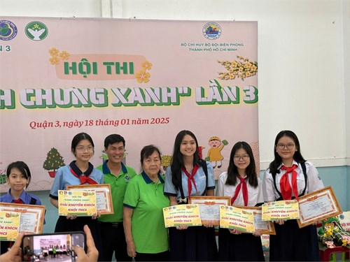 Liên Đội THCS Lê Lợi tham gia hội thi  Gói bánh chưng xanh  lần thứ 3 xuân Ất Tỵ năm 2025