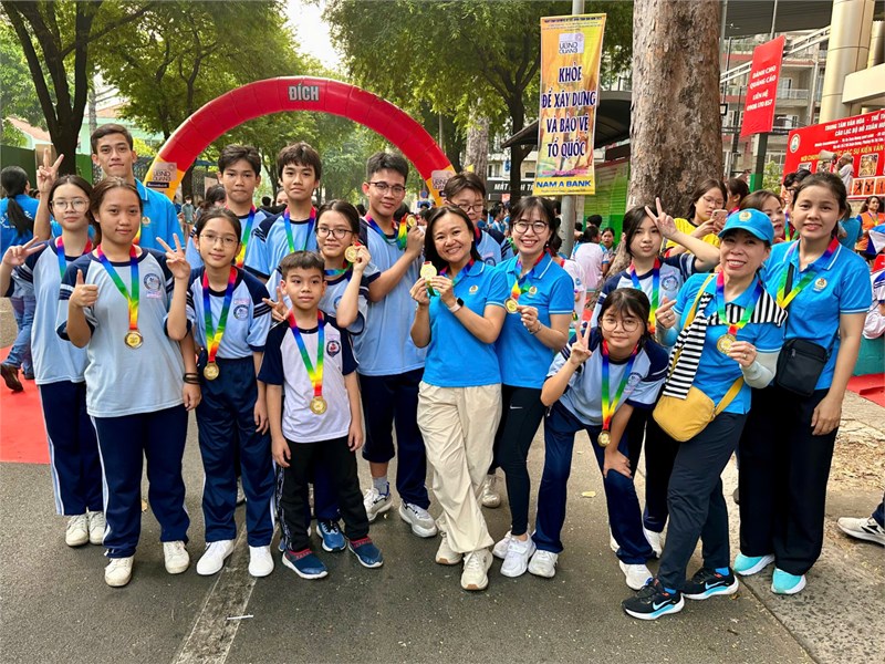 Trường THCS Lê Lợi tham gia  Ngày chạy Olympic vì sức khỏe toàn dân  năm 2025