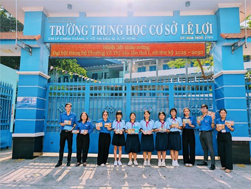 Chi Đoàn giáo viên THCS Lê Lợi chào mừng Đại hội Đảng bộ phường Võ Thị Sáu lần thứ I, nhiệm kỳ 2025 - 2030