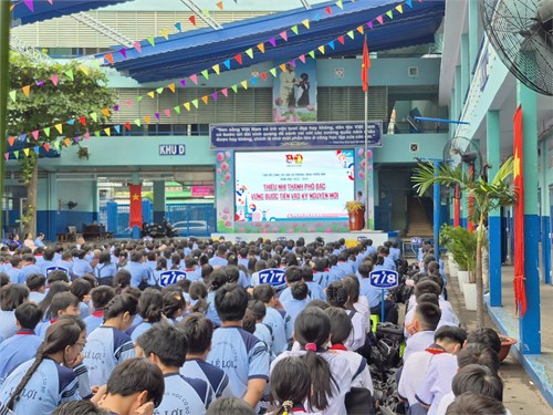 Liên Đội THCS Lê Lợi tổ chức lễ phát động chủ đề công tác Đội năm học 2025 - 2026