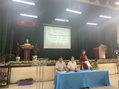 Tổ chức diễn đàn  Điều em muốn nói  năm học 2024-2025