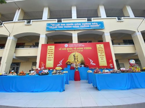 Trường THCS Lê Quý Đôn tổ chức lễ Giỗ Quốc Tổ Hùng Vương năm 2025