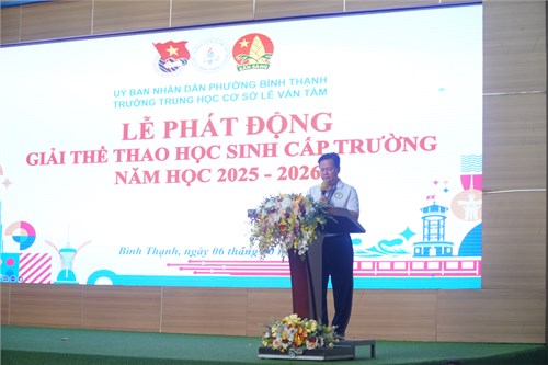 Lễ phát động Giải thể thao học sinh cấp trường năm học 2025-2026