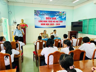 Diễn đàn  Lắng nghe tiếng nói học sinh  năm học 2025 - 2026