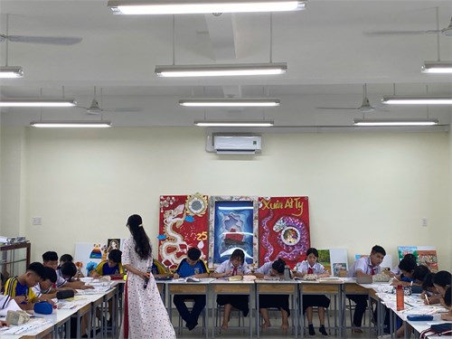 ✨Sắc Màu Cảm Xúc – Tiết Học Mĩ Thuật Của Học Sinh THCS Mạc Đĩnh Chi 🎨