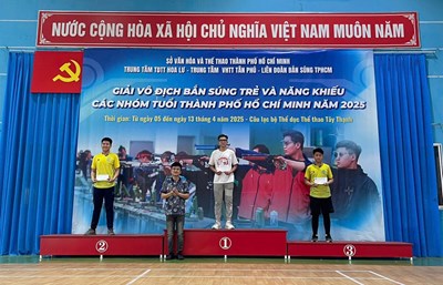 Chúc mừng học sinh Nguyễn Lê Hải Lâm xuất sắc đạt Giải vô địch bắn súng cấp thành phố năm 2025