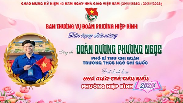 Tuyên dương gương nhà giáo trẻ tiêu biểu năm 2025
