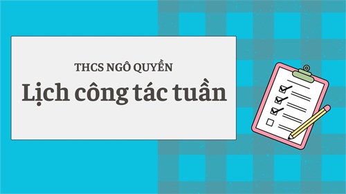 Lịch công tác Tuần 3 Học kỳ 2 năm học 2024 -2025