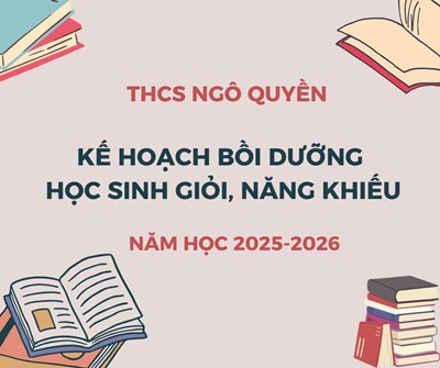 Kế hoạch số 43/KH-NQ ngày 18/02/2025 của Trường THCS Ngô Quyền về Tổ chức tuyển chọn và bồi dưỡng học sinh giỏi bộ môn, HSG MTCT năm học 2025-2026