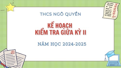 Kế hoạch Kiểm tra giữa kì II năm học 2024-2025