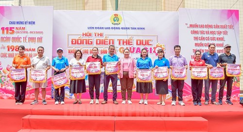 CĐCS Trường Ngô Quyền đạt giải Nhất Hội thi đồng diễn thể dục giữa giờ năm 2025