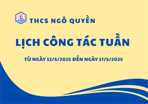 Lịch công tác Tuần 16 Học kỳ 2 năm học 2024-2025