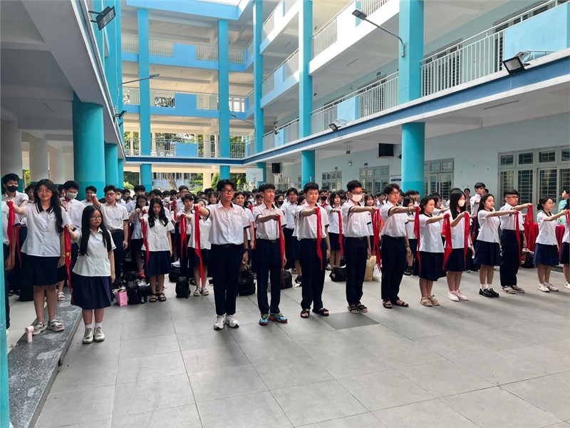 Lễ trưởng thành cho đội viên khối 9 năm học 2024-2025