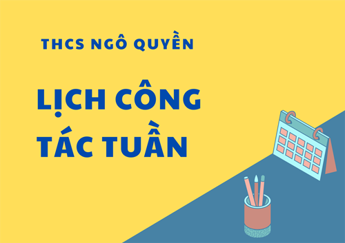 Lịch công tác Tuần 9 Học kỳ 2 năm học 2024-2025