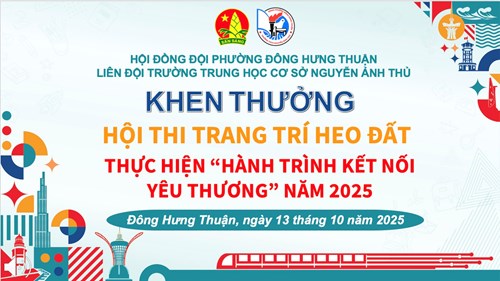 🍀🍀🍀khen thưởng hội thi trang trí heo đất và thực hiện  hành trình kết nối yêu thương  năm 2025🍀🍀🍀