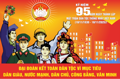 Kỷ niệm 95 năm ngày thành lập Mặt trận Dân tộc thống nhất Việt Nam ngày Truyền thống Mặt trận Tổ quốc Việt Nam (18/11/1930 - 18/11/2025)