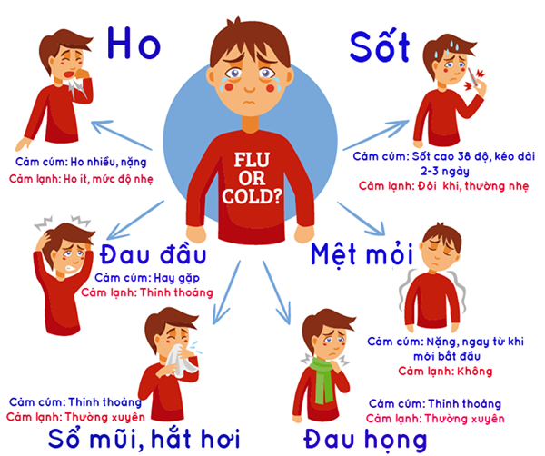 Bệnh cúm mùa.