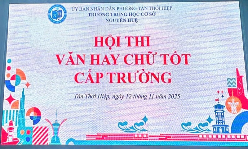 Hội thi văn hay chữ tốt cấp trường năm học 2025-2026