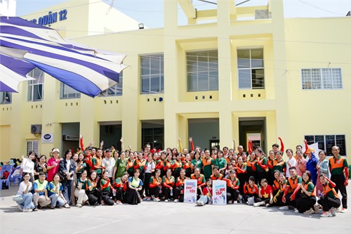 Trường thcs nguyễn huệ tham gia hội thi thể dục đồng diễn năm 2025