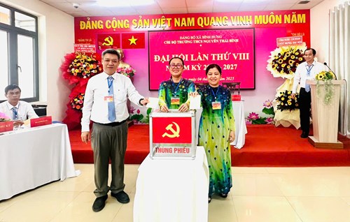Đại hội Chi bộ Trường THCS Nguyễn Thái Bình, nhiệm kỳ 2025-2027