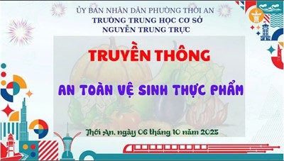 Bài truyền thông an toàn vệ sinh thực phẩm.