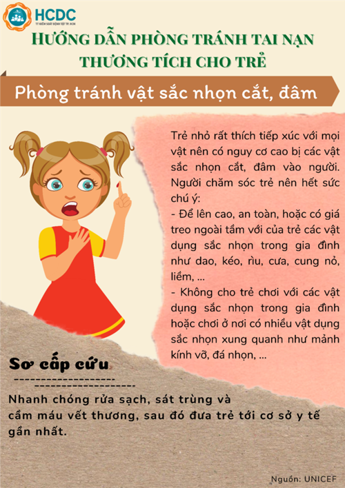 Hướng dẫn phòng tránh tai nạn thương tích cho trẻ