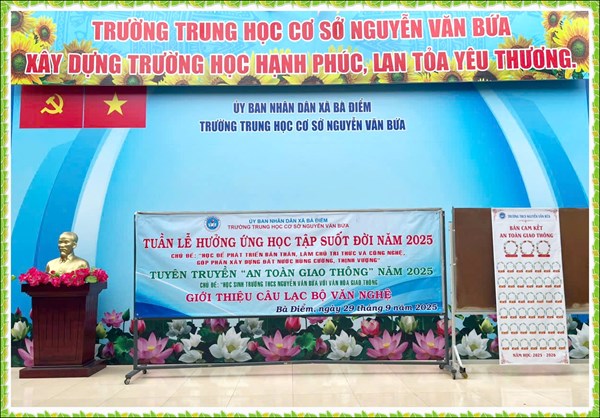 Học sinh Trường THCS Nguyễn Văn Bứa với văn hóa giao thông.