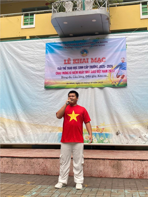 Lễ khai mạc Giải thể thao học sinh cấp trường 2025 - 2026 Chào mừng kỷ niệm ngày Nhà giáo Việt Nam 20/11