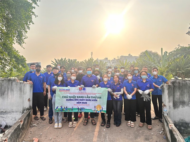 Ngày 23 tháng 03 năm 2025 Chi đoàn Trường THCS Nguyễn văn Nghi tham gia  Chủ nhật xanh lần thứ 156 - Hưởng ứng ngày Đoàn viên Năm 2025 