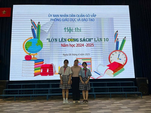Hội thi “Lớn lên cùng sách” lần thứ 10 cấp quận năm học 2024-2025