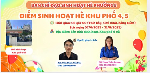 Địa điểm sinh hoạt hè năm 2025
