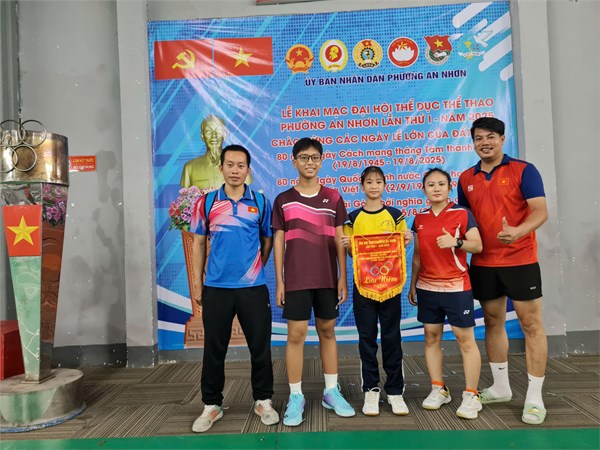 Sáng ngày 30 tháng 08 năm 2025 đội hình Trường THCS Nguyễn Văn Nghi  tham gia Đại Hội TDTT Phường An Nhơn.