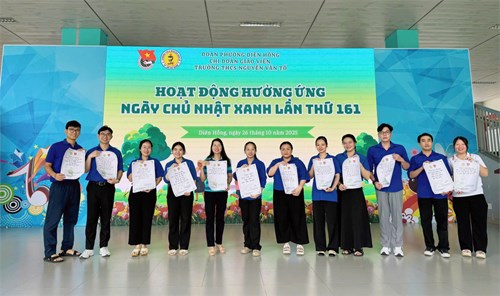 Chi đoàn Giáo viên Trường THCS Nguyễn Văn Tố lan tỏa những lời dạy hay của Bác Hồ đến mọi góc lớp học.