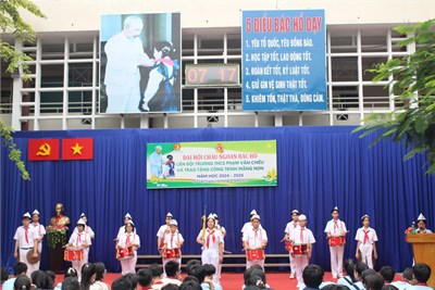 Liên đội THCS Phạm Văn Chiêu tổ chức Đại hội cháu ngoan Bác Hồ năm học 2024-2025