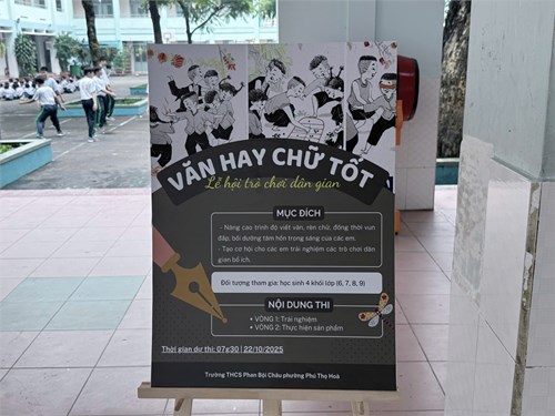 [THCS Phan Bội Châu] Cuộc thi  Văn hay chữ tốt  cấp trường năm học 2025 - 2026