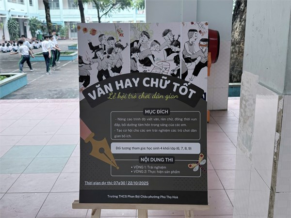 [THCS Phan Bội Châu] Cuộc thi  Văn hay chữ tốt  cấp trường năm học 2025 - 2026