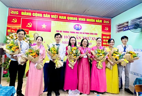 Đại hội chi bộ trường thcs phan công hớn lần thứ xvi nhiệm kỳ 2025 - 2027