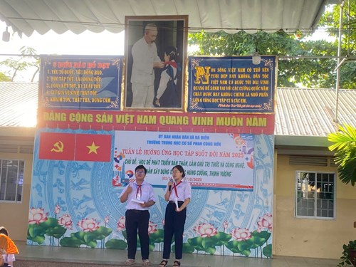 TUẦN LỄ HƯỞNG ỨNG HỌC TẬP SUỐT ĐỜI NĂM 2025 - CHỦ ĐỀ : Học để phát triển bản thân, làm chủ tri thức và công nghệ, góp phần xây dựng đất nước hùng cường thịnh vượng