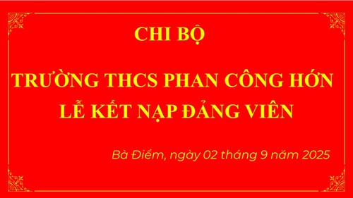 Lễ kết nạp đảng viên ngày 02 tháng 9 năm 2025