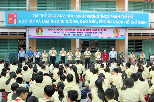 Liên đội trường THCS Phan Tây Hồ tổ chức Đại hội “Cháu ngoan Bác Hồ” ngày 24/03/2025.