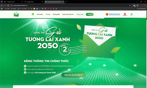 Cuộc thi  Gửi Tương Lai Xanh 2050  mùa 2