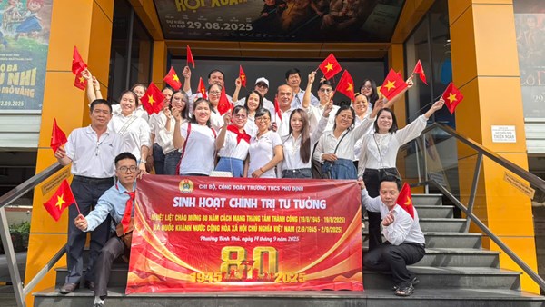  Sinh hoạt chính trị tư tưởng  nhiệt liệt chào mừng 80 năm Cách mạng tháng Tám thành công (19/8/1945 - 19/8/2025) và Quốc khánh nước Cộng hòa xã hội chủ nghĩa Việt Nam (02/9/1945 - 02/9/2025).