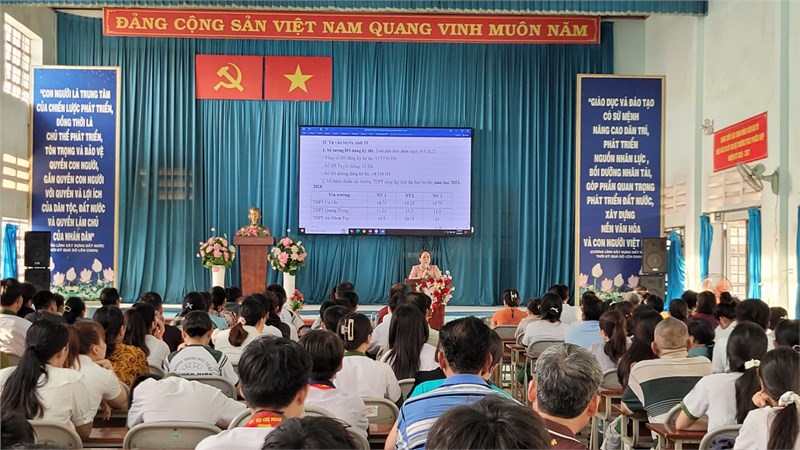 Tư vấn về việc xét TNTHCS 2024-2025 và tuyển sinh vào lớp 10 năm học 2025-2026