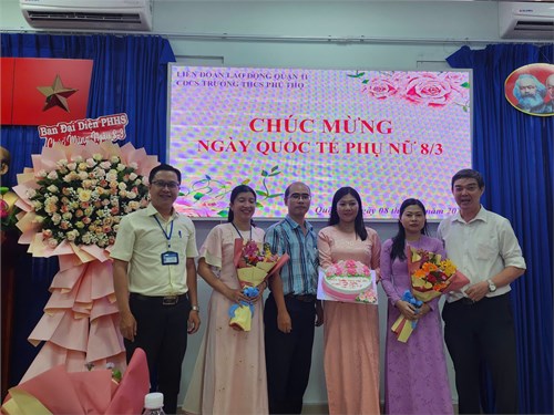 Trường THCS Phú Thọ tổ chức Họp mặt kỷ niệm 115 năm Ngày Quốc tế Phụ nữ (8/3/1910 - 8/3/2025) và 185 năm Cuộc khởi nghĩa Hai Bà Trưng