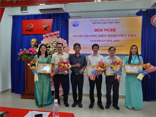 Trường THCS Phú Thọ tổ chức Hội Nghị Tuyên Dương Điển Hình Tiên Tiến - Giai đoạn 2020 -2025
