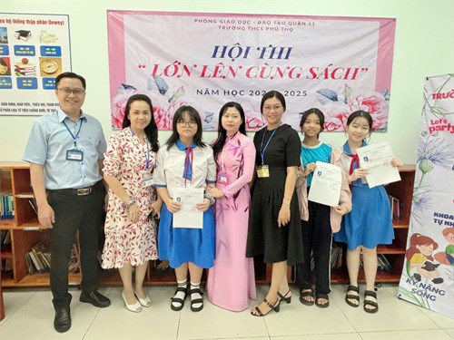 Hội thi   Lớn Lên Cùng Sách  Cấp Quận Năm học 2024 -2025