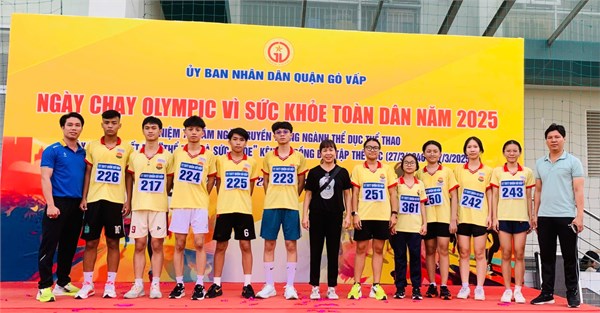 Ngày 22/3/2025, Trường THCS Quang Trung tham gia ngày chạy Olympic vì sức khỏe toàn dân năm 2025