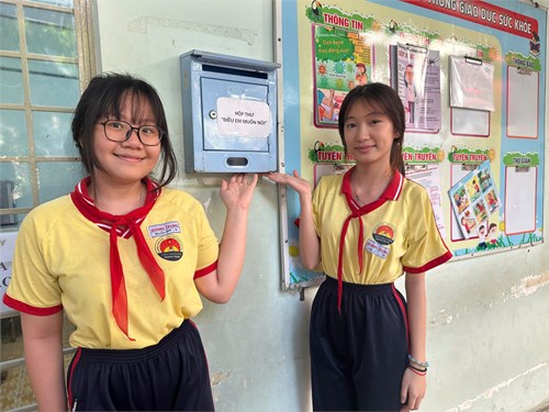 Liên đội THCS Quang Trung thực hiện hộp thư  Điều em muốn nói  năm học 2024 - 2025