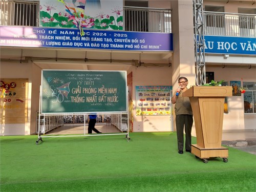 Trường THCS Rạng Đông Tuyên Truyền Kỷ Niệm 50 Năm Ngày Giải Phóng Miền Nam Thống Nhất Đất Nước (30/04/1975 - 30/04/2025)